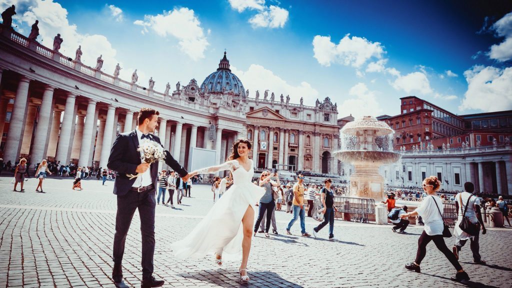 ślub za granicą - rzym